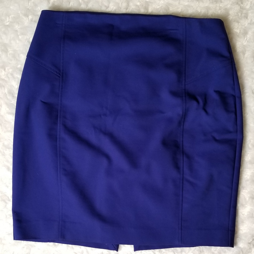 Blue express pencil skirt